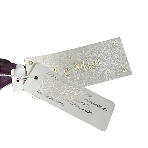 LE MIEL PVC JELLY PURSE QUILT EMBOSSED - Picture 6 of 8